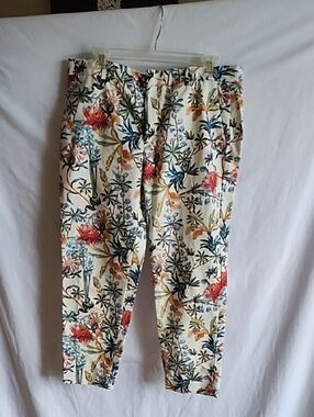 Zara floral print pant